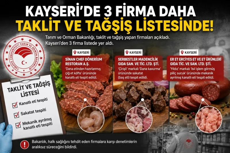 Kayseri'nin Güvendiği İsim Sinan Chef'te Taklit ve Tağşiş Listesinde!