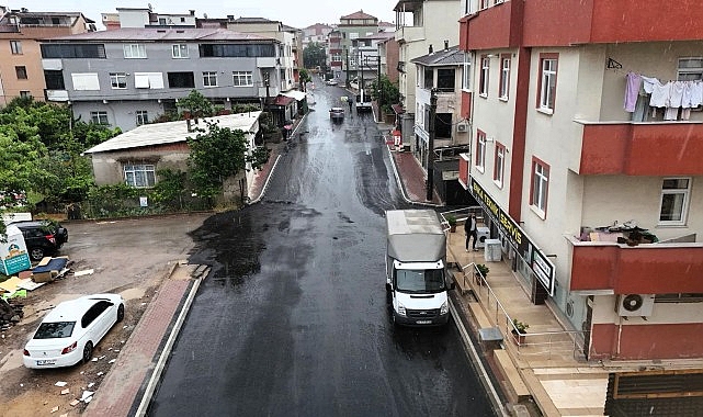 Darıca Mevlana Caddesi'nde üstyapı tamam