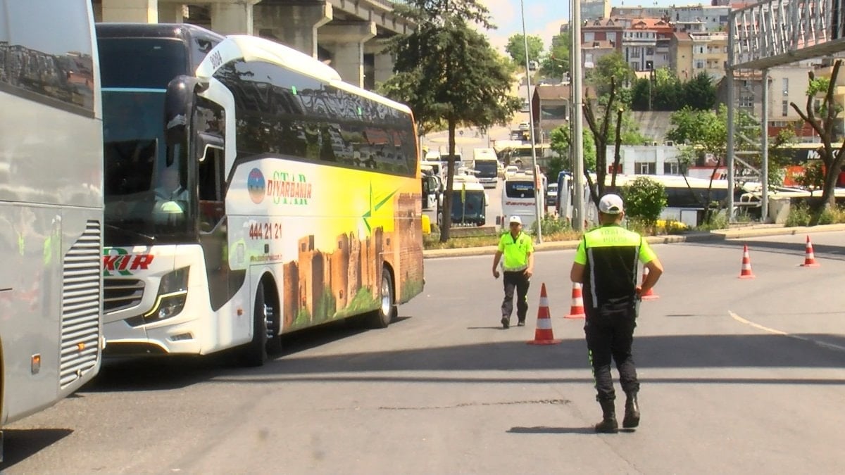 İstanbul'da bayram öncesi trafik kontrolleri sürüyor