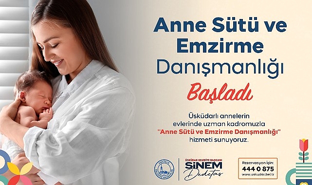 Üsküdar Belediyesi'nden Yeni Annelere Evde Destek: "Anne Sütü ve Emzirme Danışmanlığı" Hizmeti Başladı