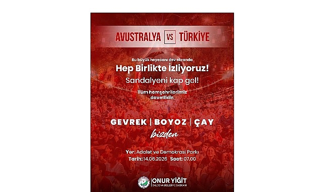 Balçova'da Milli Heyecan Dev Ekrana Taşınıyor