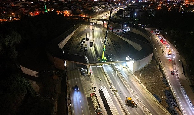 Başiskele Koridor Projesi'nde 9 köprünün montajı bitti
