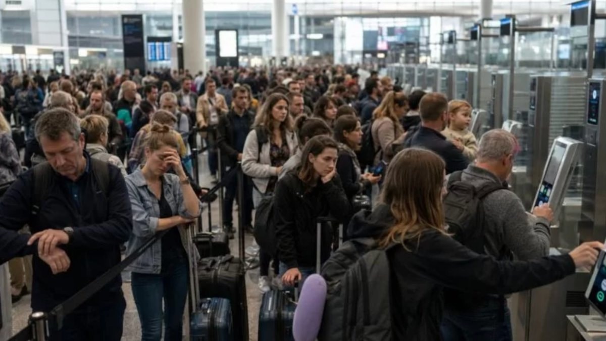 Avrupa'da pasaport denetimi krizi: Çok sayıda yolcu uçağını kaçırdı