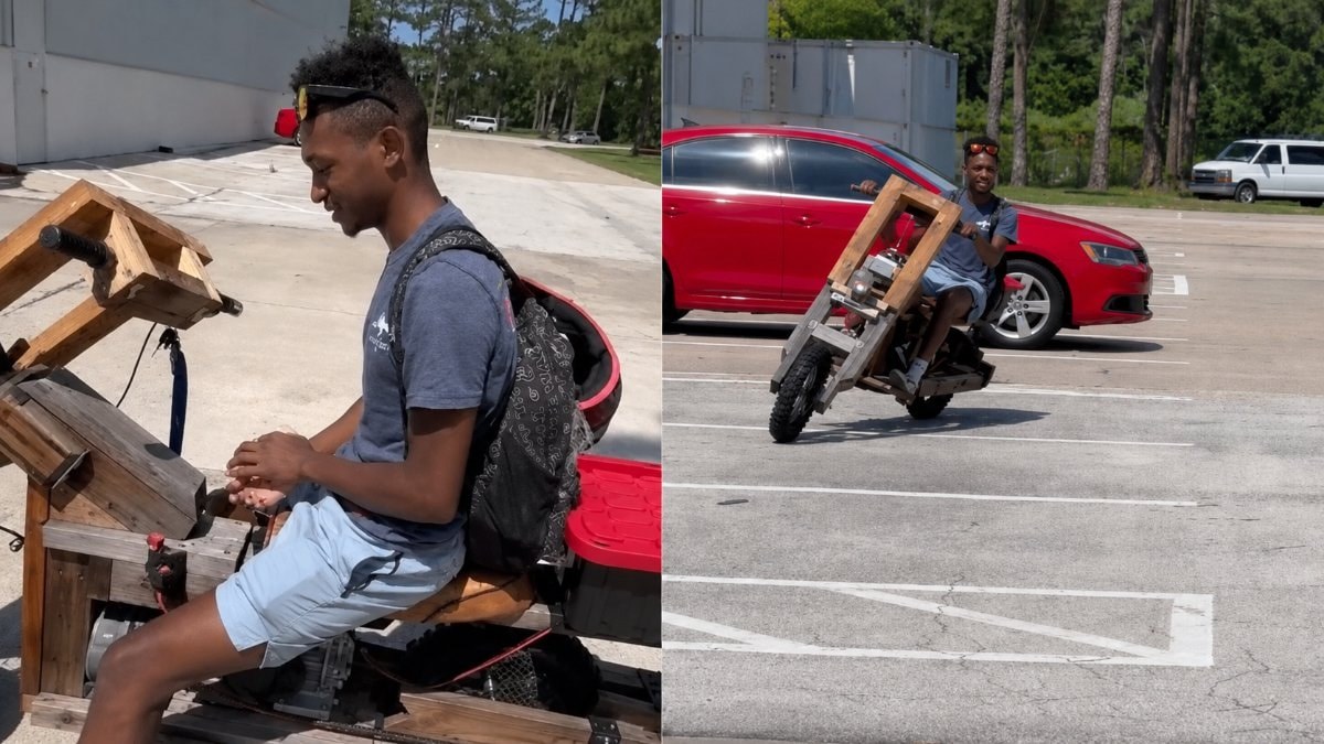 Mühendislik öğrencisi sedir modüllerinden motor üretti! Okula gidip geliyor...