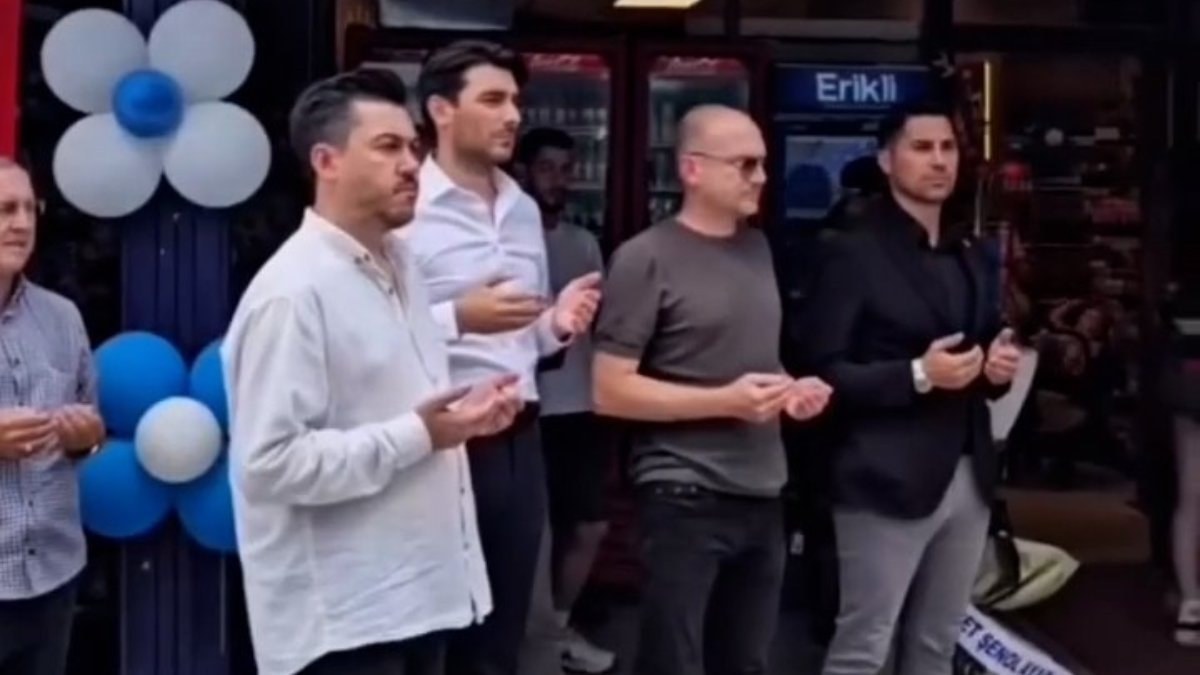 Tekirdağ'da inhisar bayisi açılışına imam getirttiler dualar okuttular