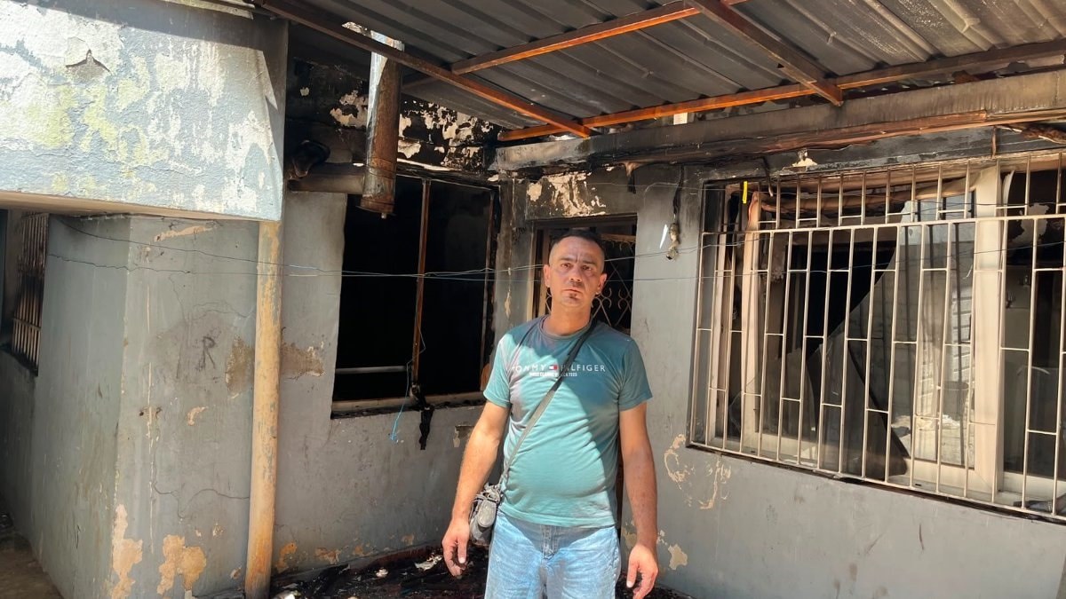Hatay'da depremzede ailenin meskeni kül oldu