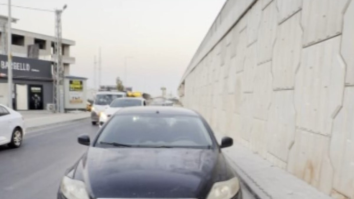 Hatay'da şoför kaza anını kaydetti