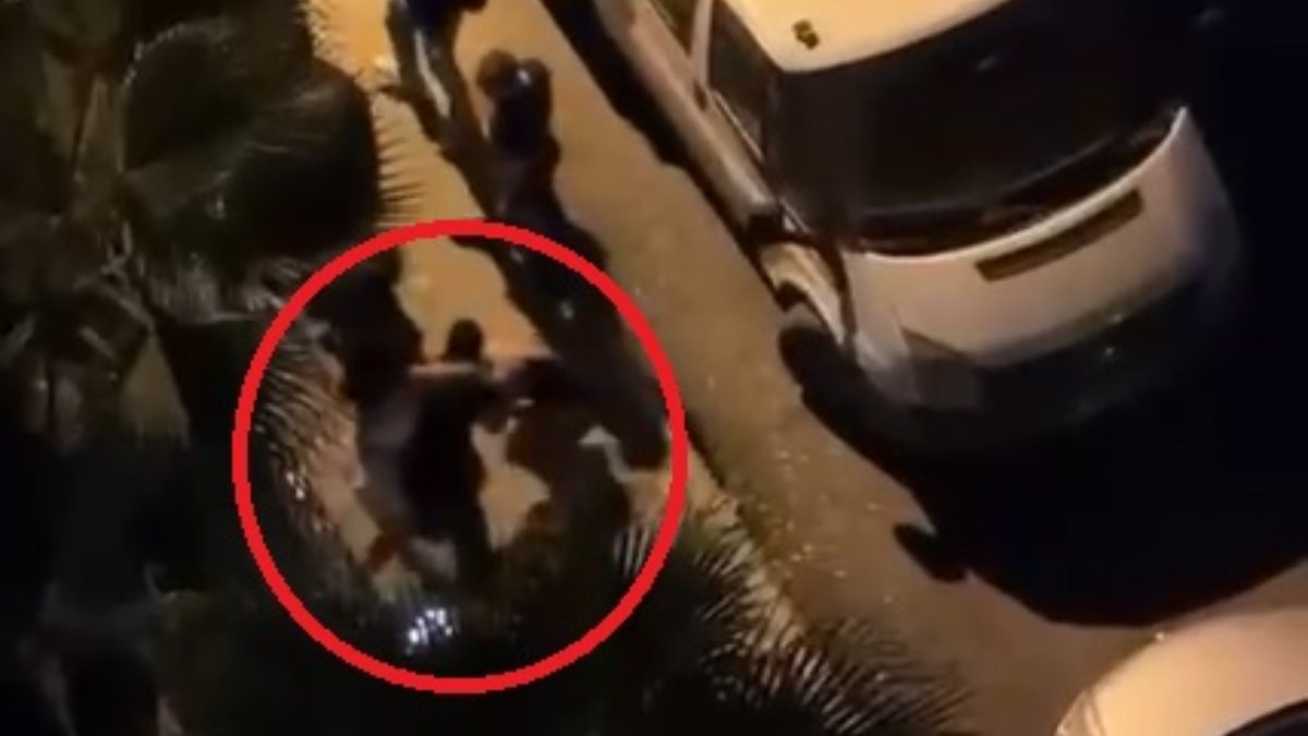 Adana'da bir bayan sokak ortasında tekme tokat darbedildi