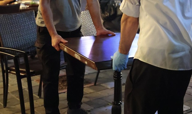Alsancak'ta gece denetimi yapıldı