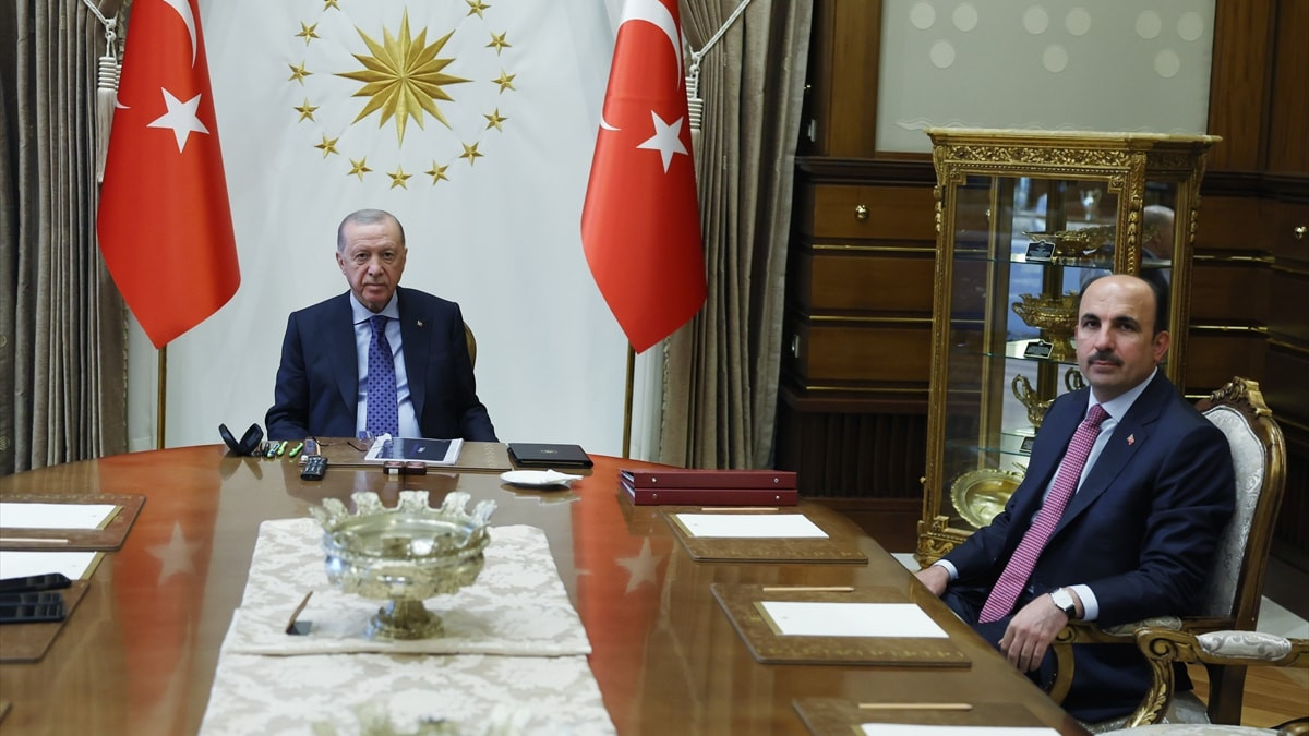 Cumhurbaşkanı Erdoğan, Uğur İbrahim Altay ile Safi Arpaguş'u kabul etti