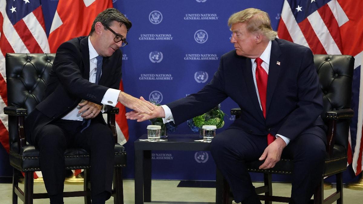 Donald Trump ile Andy Burnham BM Genel Kurulu marjında bir araya geldi