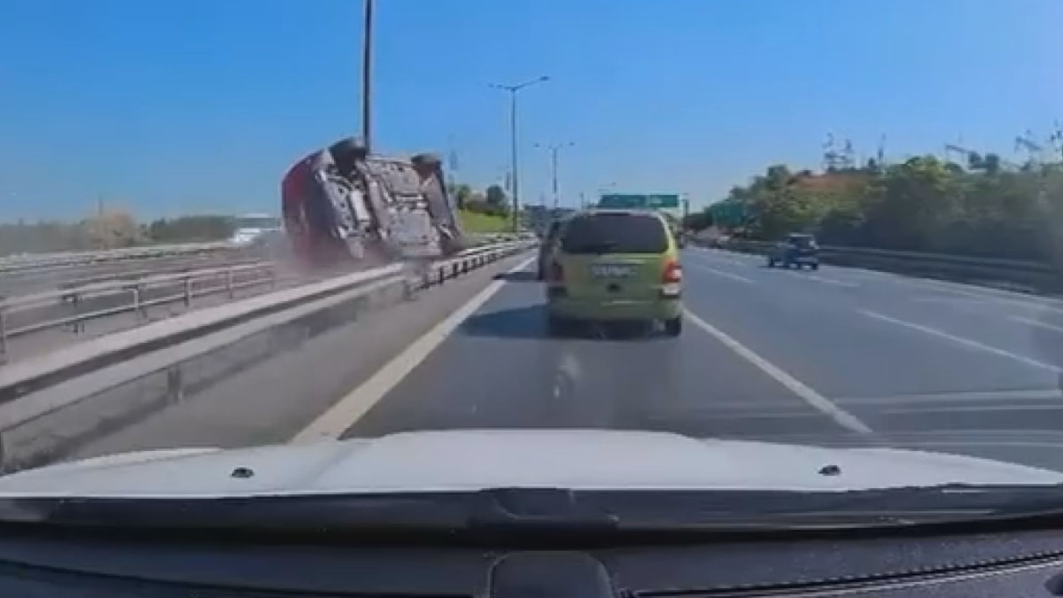 İstanbul'da vahim kaza kamerada