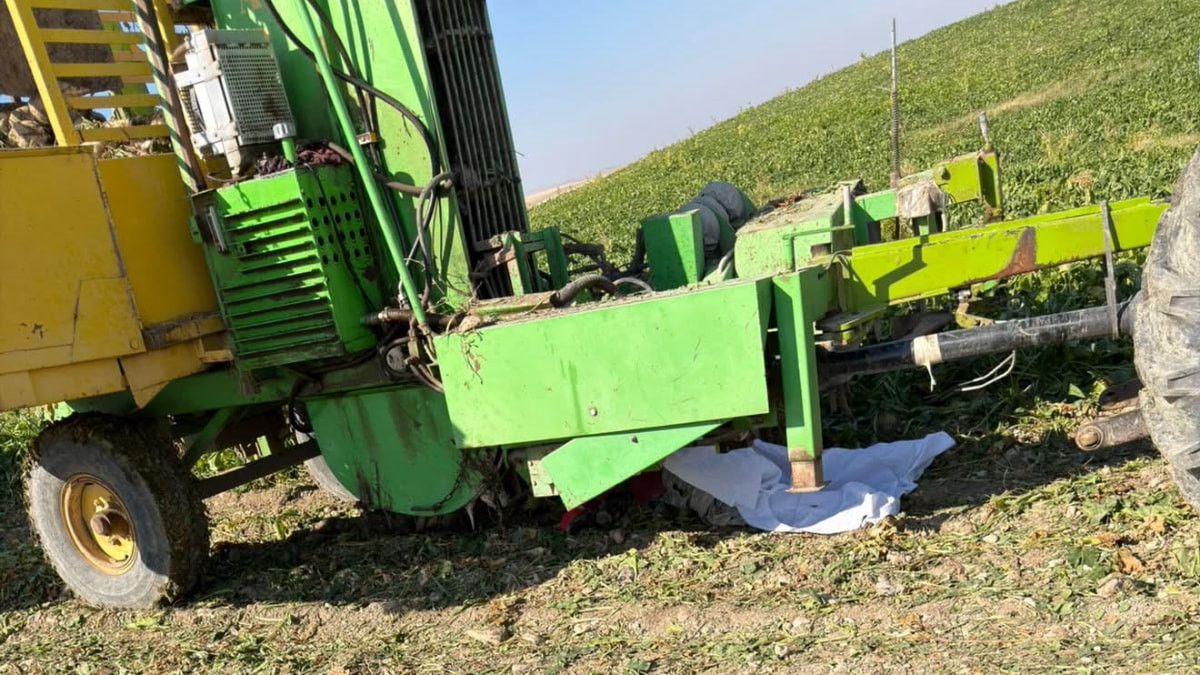 Ankara'da tarım makinesine sıkışan çiftçi hayatını kaybetti