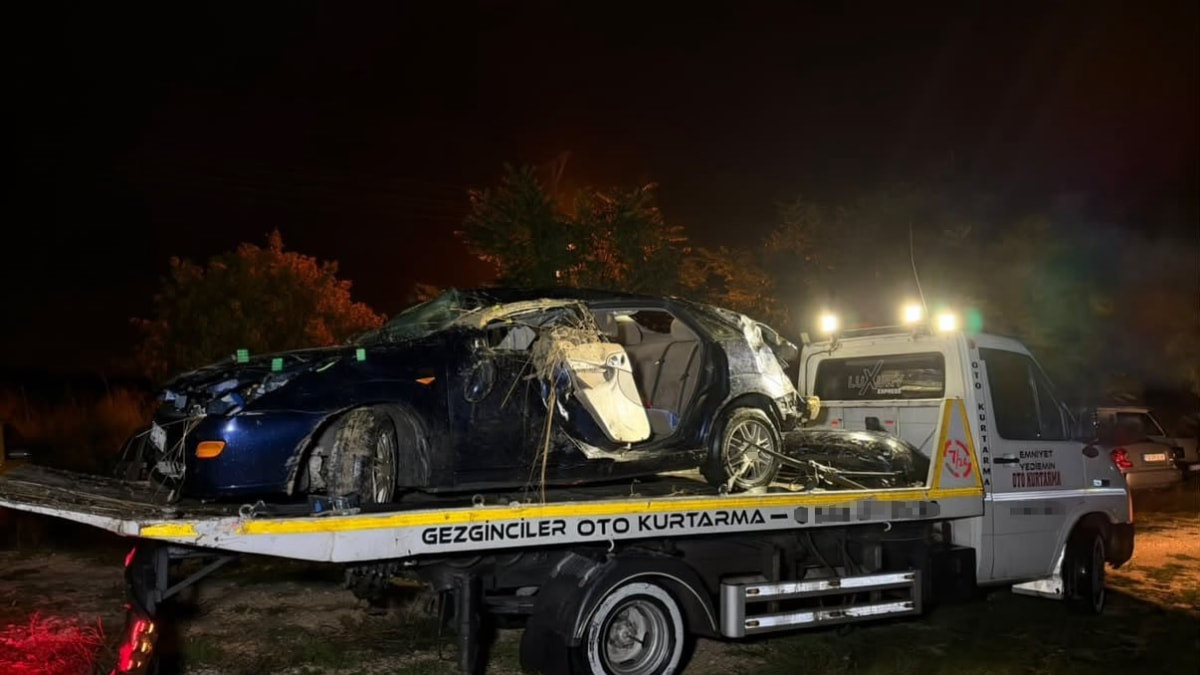 Karabük'te denetimden çıkan araba takla attı: 3 yaralı